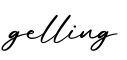 单词gelling书写