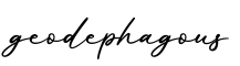 单词geodephagous书写