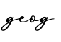 单词geog书写