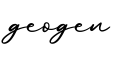 单词geogen书写