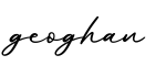 单词geoghan书写