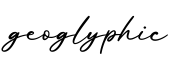 单词geoglyphic书写