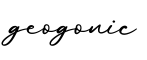 单词geogonic书写