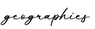 单词geographies书写