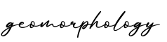 单词geomorphology书写