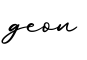 单词geon书写