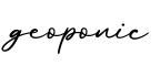 单词geoponic书写