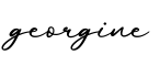 单词georgine书写