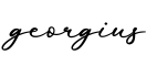 单词georgius书写