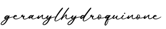 单词geranylhydroquinone书写