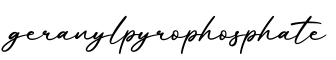单词geranylpyrophosphate书写
