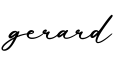 单词gerard书写