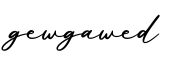 单词gewgawed书写
