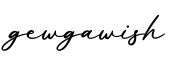 单词gewgawish书写
