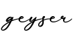 单词geyser书写