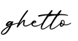 单词ghetto书写