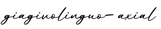 单词giagivolinguo-axial书写