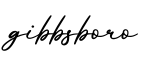 单词gibbsboro书写