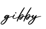 单词gibby书写