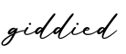 单词giddied书写