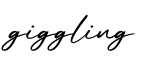 单词giggling书写