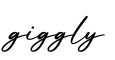 单词giggly书写