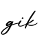 单词gik书写
