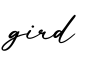 单词gird书写