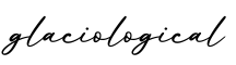单词glaciological书写