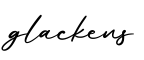 单词glackens书写