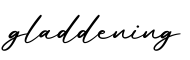单词gladdening书写