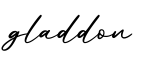 单词gladdon书写
