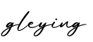 单词gleying书写
