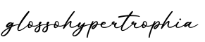 单词glossohypertrophia书写