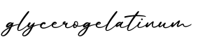 单词glycerogelatinum书写