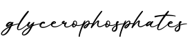 单词glycerophosphates书写