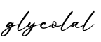 单词glycolal书写