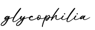 单词glycophilia书写