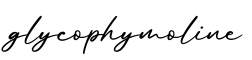 单词glycophymoline书写
