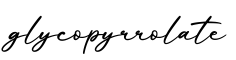 单词glycopyrrolate书写