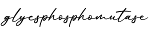 单词glycsphosphomutase书写