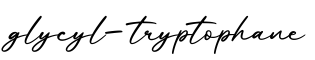 单词glycyl-tryptophane书写
