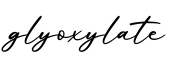 单词glyoxylate书写
