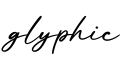 单词glyphic书写