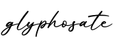单词glyphosate书写