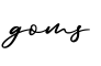 单词goms书写