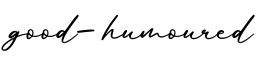 单词good-humoured书写
