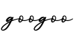 单词googoo书写