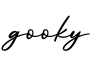 单词gooky书写