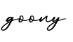 单词goony书写
